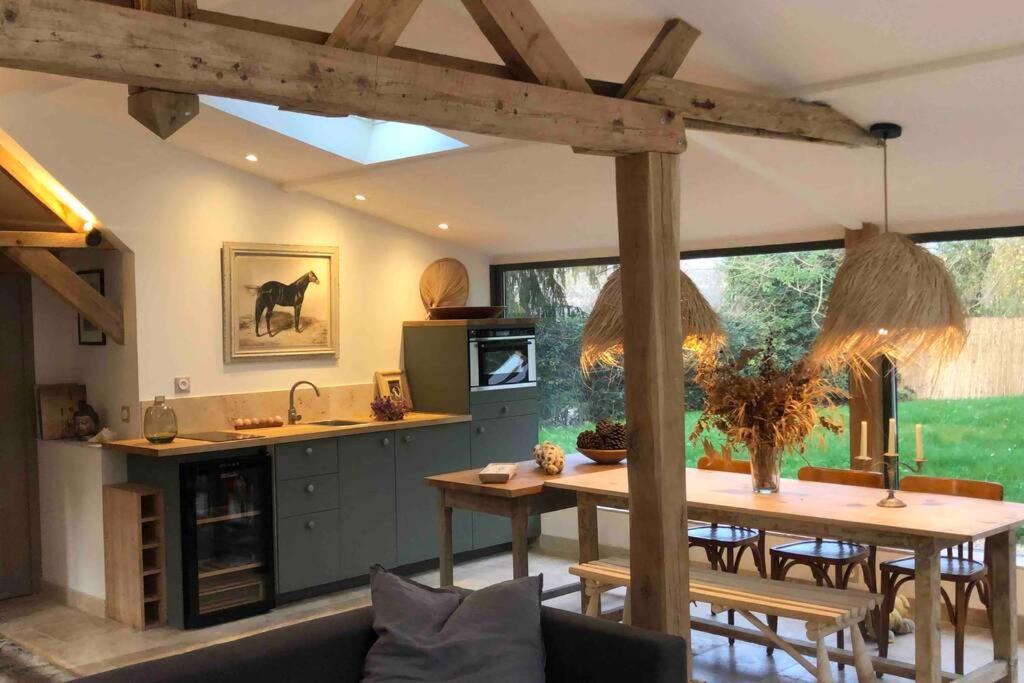 Cottage Normand Avec Sa Grande Piscine Chauffee Toute L Annee Sur Parc Arbore Et Clos En Plein Coeur De La Campagne Adapte Aux Kids Et Dog Friendly Saint-Antonin-de-Sommaire Kültér fotó